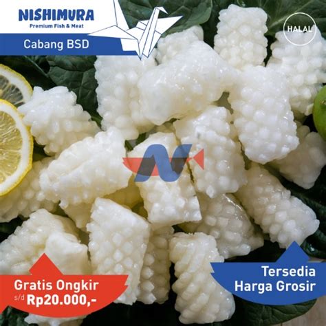 Jual Cumi Flower Frozen Calamari Calamary Tube Kupas Bersih 1kg