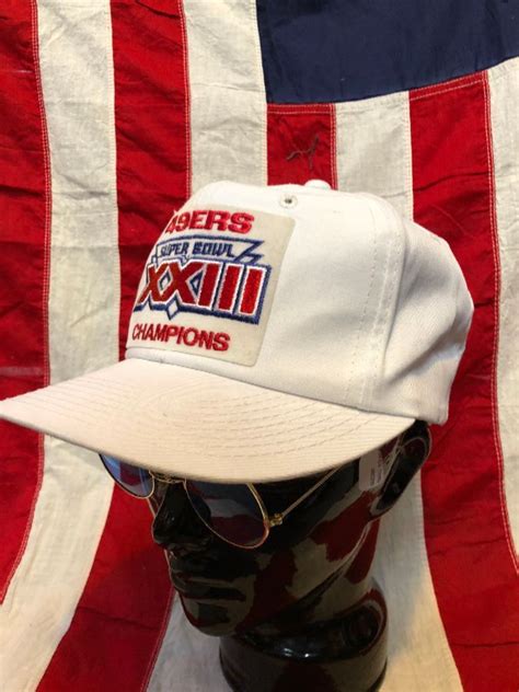 Vintage Embroidered Snap Back Hat Sf Ers Super Bowl Xxiii Champs