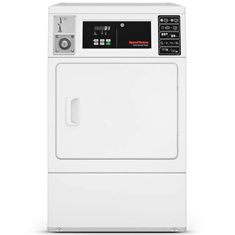 Speed Queen DV6 27 in. 7.0 cu. ft. Commercial Gas Dryer - White | P.C