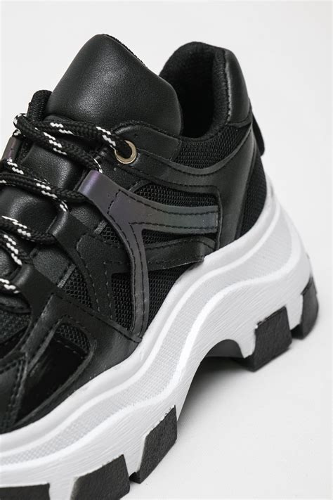 Kad N Siyah Kal N Taban Sneaker Spor Ayakkab Nude Bitmedeniste