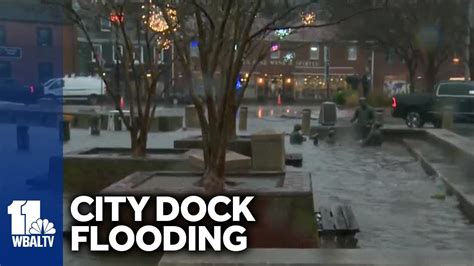 Water Rising At Annapolis City Dock YouTube