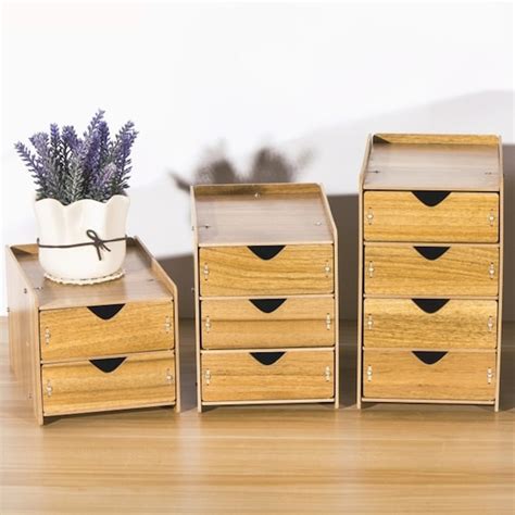 Wooden Drawer Organizer Box Desktop Storage Drawers Etsy Uk