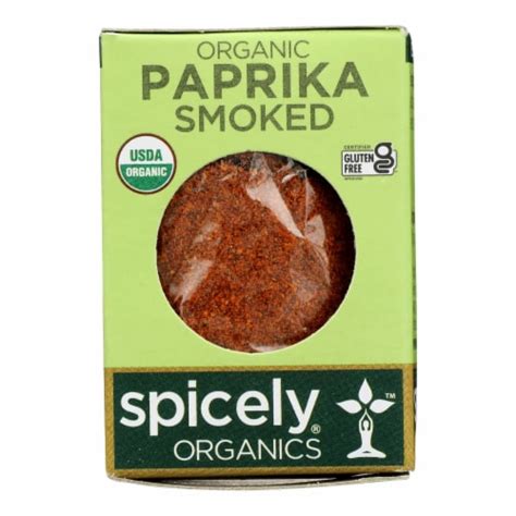 Spicely Organics Organic Smoked Paprika Case Of 6 045 Oz 6