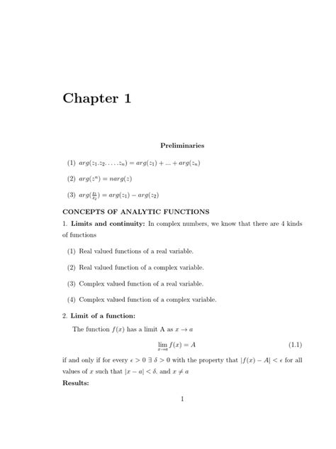 Complex Analysis Pdf Pdf Holomorphic Function Derivative