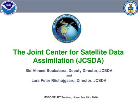 Ppt Brief Overview Of The Joint Center For Satellite Data