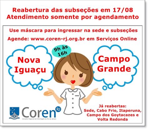 Subseções de Campo Grande e Nova Iguaçu reabrem na segunda feira 17