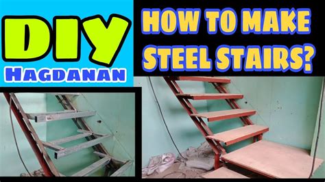 PAANO GUMAWA NG HAGDAN NA BAKAL DIY How To Build Steel Stairs YouTube