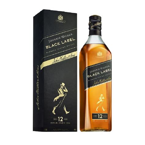 Botella Whisky Johnnie Walker Black Label Litro Distribuidora Los Molinos