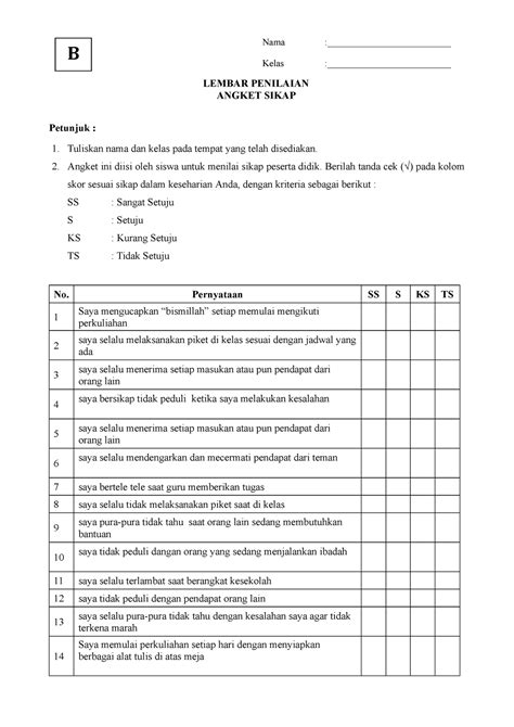 Contoh Lembar Validasi Angket Sikap Thd Matematikadocx Porn Sex Picture