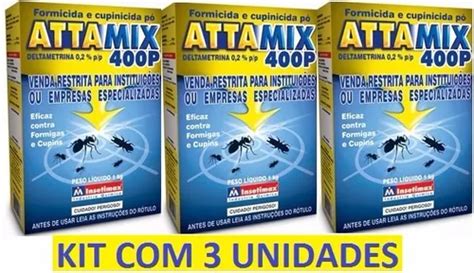 Veneno Inseticida Mata Formiga Cupin Attamix P Kit C