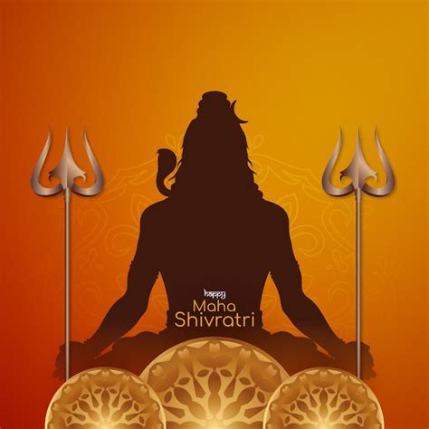 Feliz Maha Shivratri Tradicional Fundo Festival Indiano Vetor Gr Tis