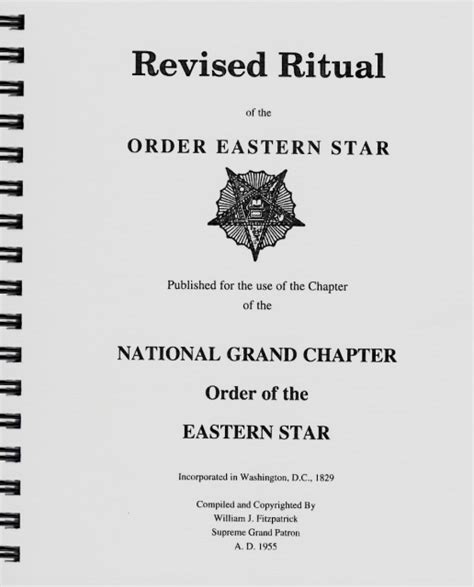 Order Eastern Star Ritual