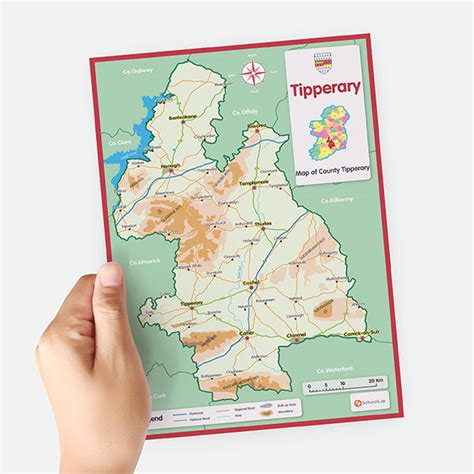 Tipperary A4 County Map | 4schools.ie