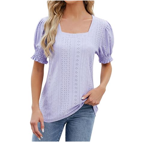 Hapimo Women S Trendy Loose Tops Eyelet Dressy Tunic Clearance Elegant