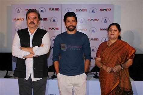 Farhan Akhtar At The Press Conference Of Bas Ab Bahut Ho Gaya Campaign