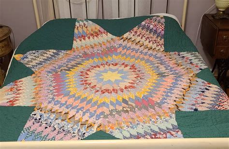 Texas Lone Star Quilt Handmade 1930s Made In East Tennessee Etsy In