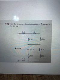 Answered Find The Frequency Domain Impedance Z Shown In Fig P