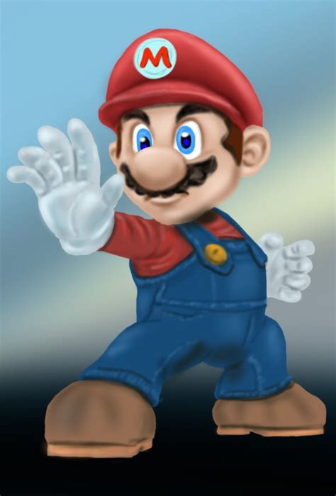 Learn How To Draw Mario From Super Smash Bros Super Smash Bros Step