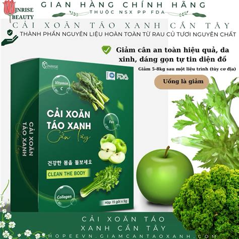 Bột Cần Tây Cải Xoăn Táo Xanh - Giảm Cân, Đẹp Da, Tốt Cho Cơ Thể, Detox ...