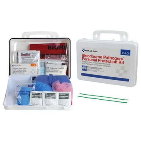 First Aid Only Bloodborne Pathogenpersonal Protection Kit At