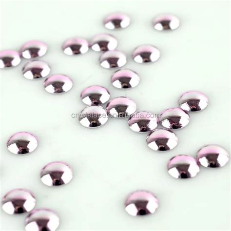 High Quality Colorful Heat Transfer Pearls Half Round Studs Hot Fix