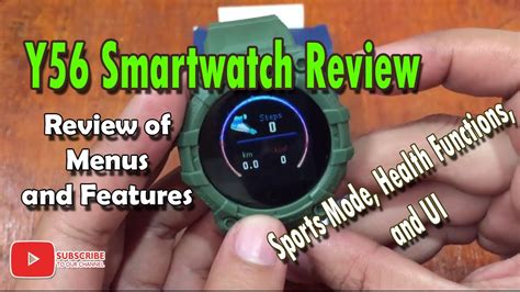 Y56 Smartwatch Menu Function Reviews Youtube