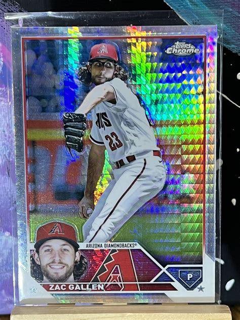 Topps Chrome Zac Gallen Silver Wave Refractor Arizona