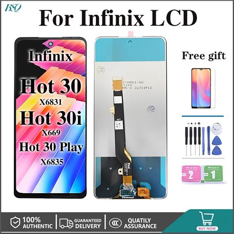 For Infinix Hot X Hot I X Hot Play X Lcd Touch Screen Replacement Shopee