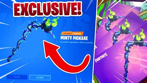 HOW TO GET THE FREE NEW EXCLUSIVE MINTY PICKAXE IN FORTNITE YouTube