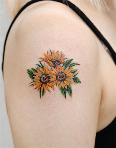 50+ Small Sunflower Tattoo Ideas