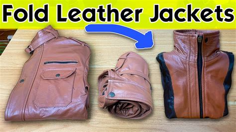 3 Clever Ways To Fold Leather Jackets Fast Space Saving YouTube