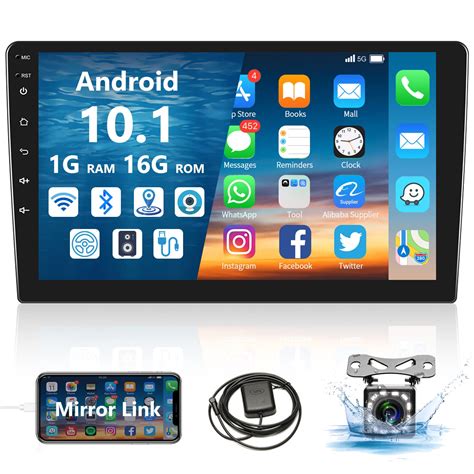 Buy Podofo Android Car Stereo Double Din 10 1 Inch Car Radio 2 5D HD