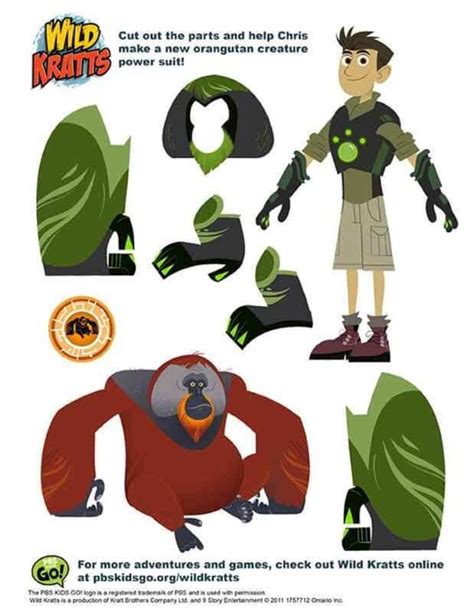 Wild Kratts Coloring Pages - Free Coloring Pages Printables