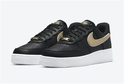 Nike Air Force 1 Low Black Gold DD1523-001 Release Date - SBD