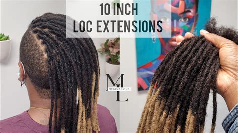 Installation Of Inch Ombre Loc Extensions Mukisa Locs Youtube