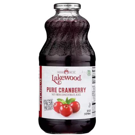 Lakewood Organic Pure Cranberry Juice Oz Ml Shopee Malaysia