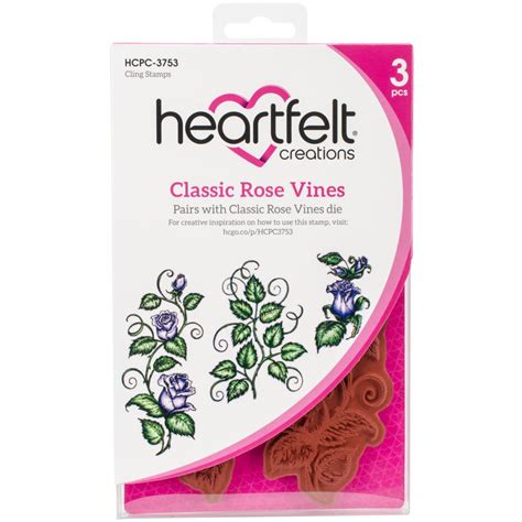 Heartfelt Creations Classic Rose Vines Stamp Set The Stampers Hut