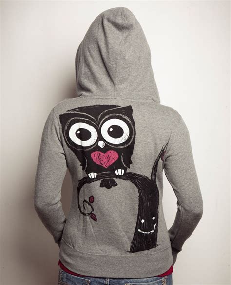 Night Owl Women Fleece Hoodie Owl Clothes Owl Hoodie Owl Women