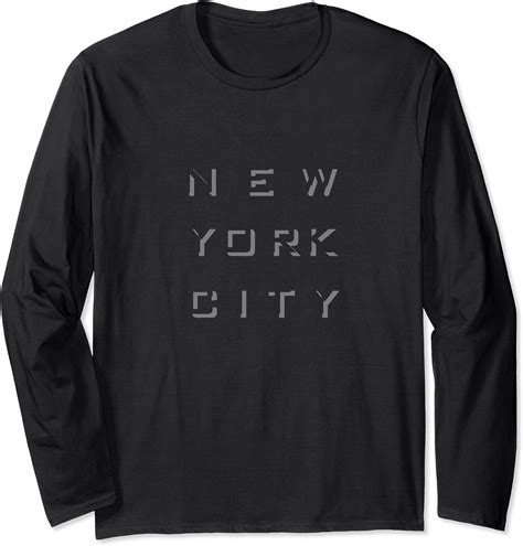 New York City, NYC souvenir Long Sleeve T-Shirt : Amazon.co.uk: Fashion