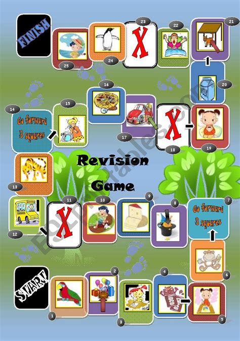 Revision game - ESL worksheet by marinaru