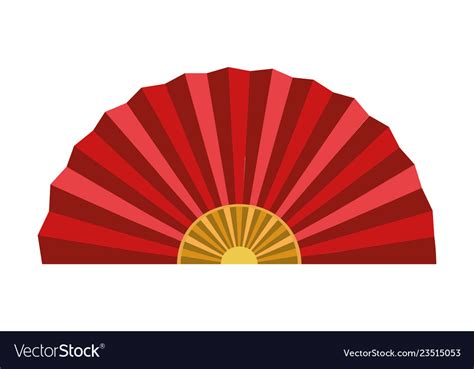 Chinese traditional fan Royalty Free Vector Image