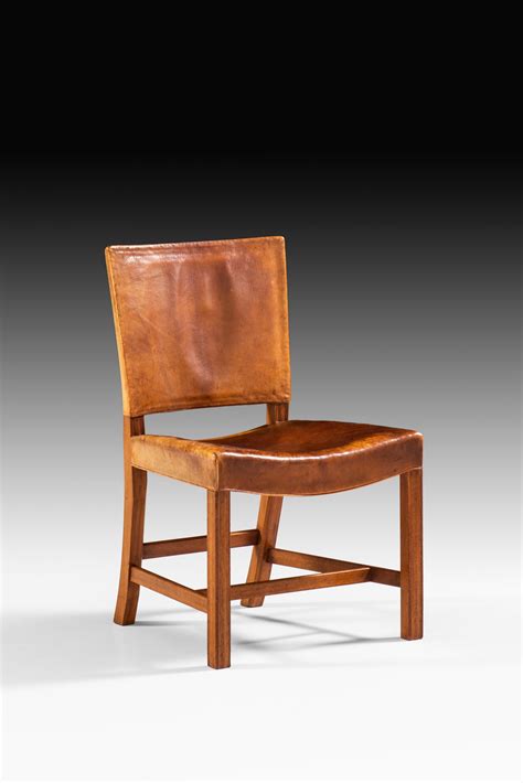 Kaare Klint Dining Chairs Model In Niger Leather At Studio Schalling