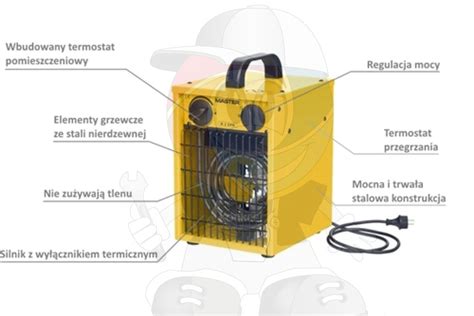 Nagrzewnica Elektryczna Nadmuchowa Master B 2 EPB 2 KW Piece