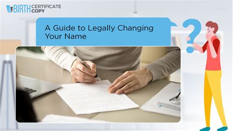 Guide To Legally Changing Your Name Birth Certificate Copy