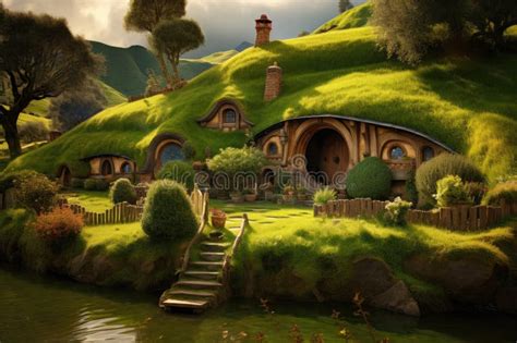 D Render Of A Fantasy Fantasy House In The Grassland A Charming