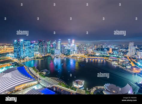 Panorama of Singapore skyline downtown Stock Photo - Alamy