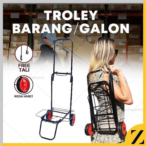 Jual Troley Lipat Galon Troli Aqua Trolly Bawa Gas Barang Dus Box