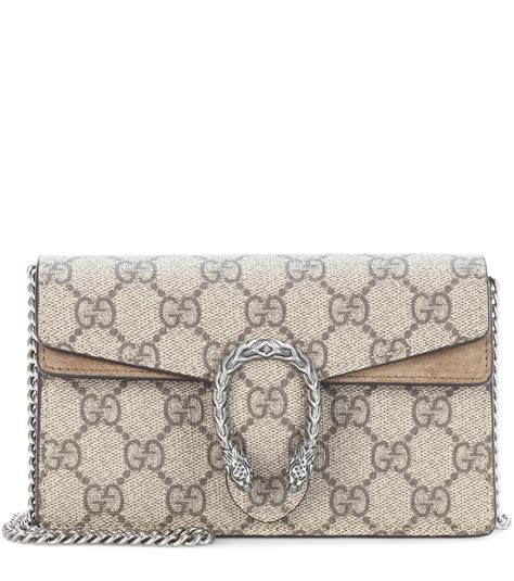 Gucci Dionysus Gg Supreme Super Mini Crossbody Bag In Beige Natural Lyst