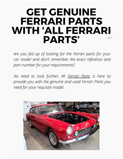 Get Genuine Ferrari Parts With ‘All Ferrari Parts’ by allferrariparts09 ...