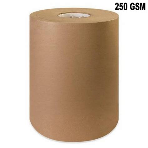 Virgin Wood Pulp Gsm Plain Kraft Paper Roll For Packaging Paper